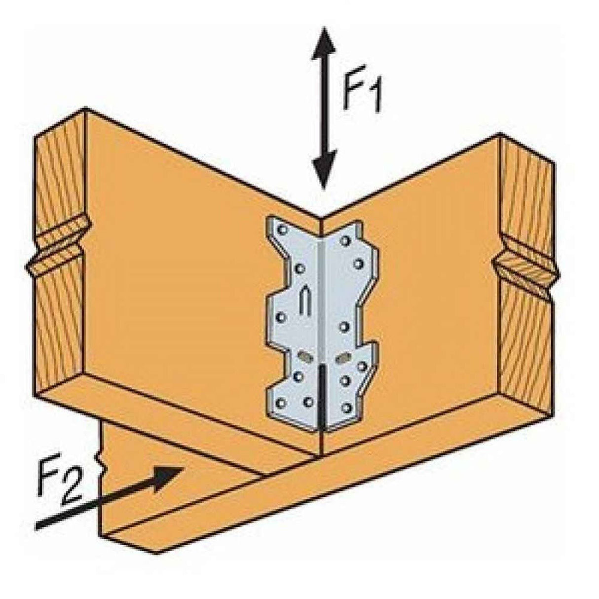 Simpson Strong-Tie A35SS (1-7/16 in. x 4-1/2 in.) Stainless-Steel Framing Angle for Wood Construction - 6