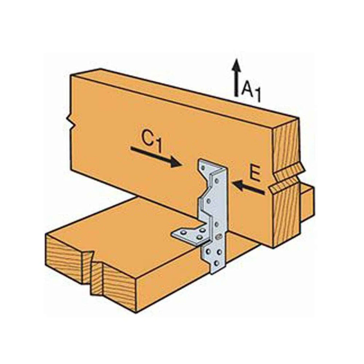 Simpson Strong-Tie A35Z (1-7/16" x 4-1/2") Framing Angle ZMAX Galvanized - 4