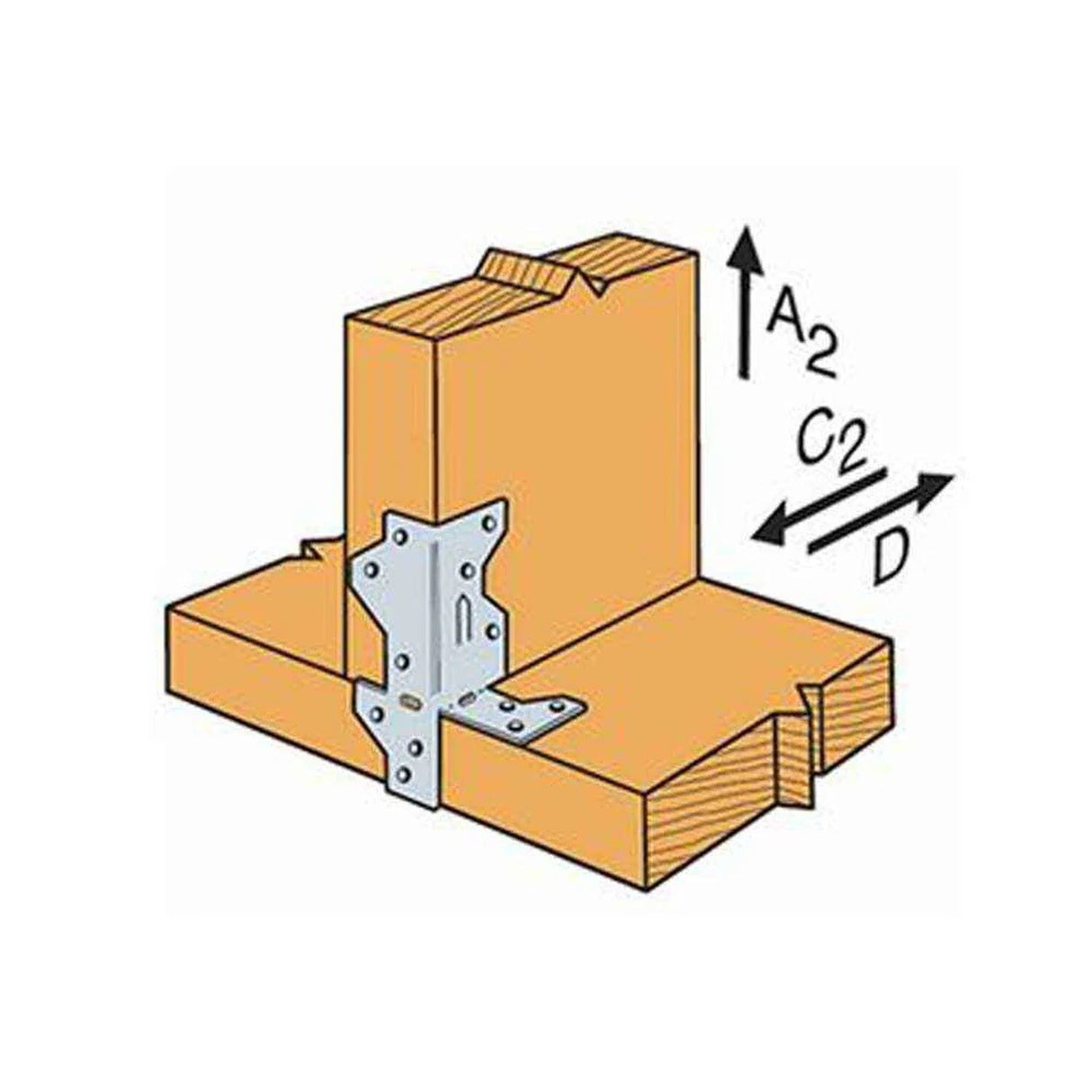 Simpson Strong-Tie A35Z (1-7/16" x 4-1/2") Framing Angle ZMAX Galvanized - 5