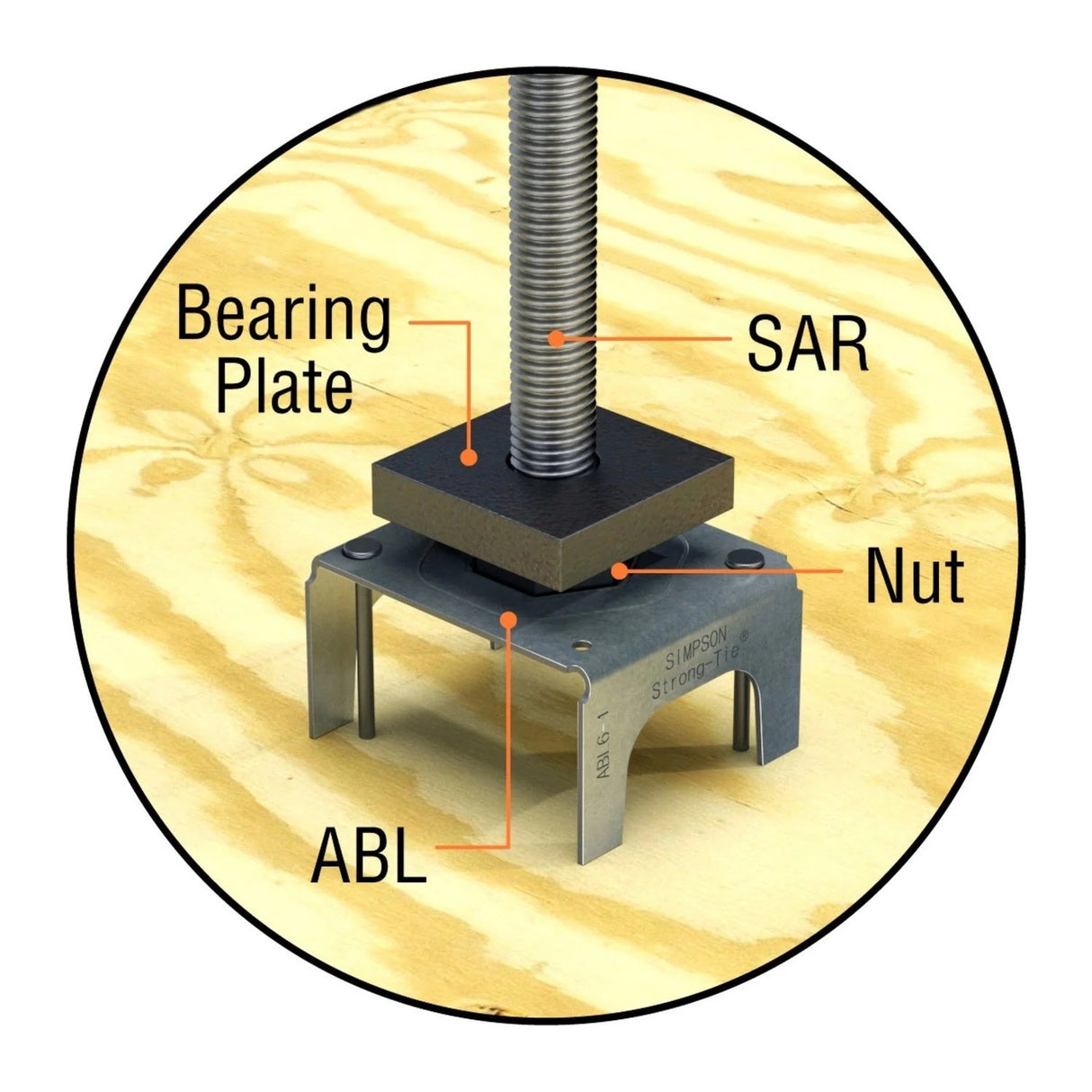 Simpson Strong-Tie ABL10-1-OST Anchor Bolt Locator for 1-1/4" Anchor Bolt - 2