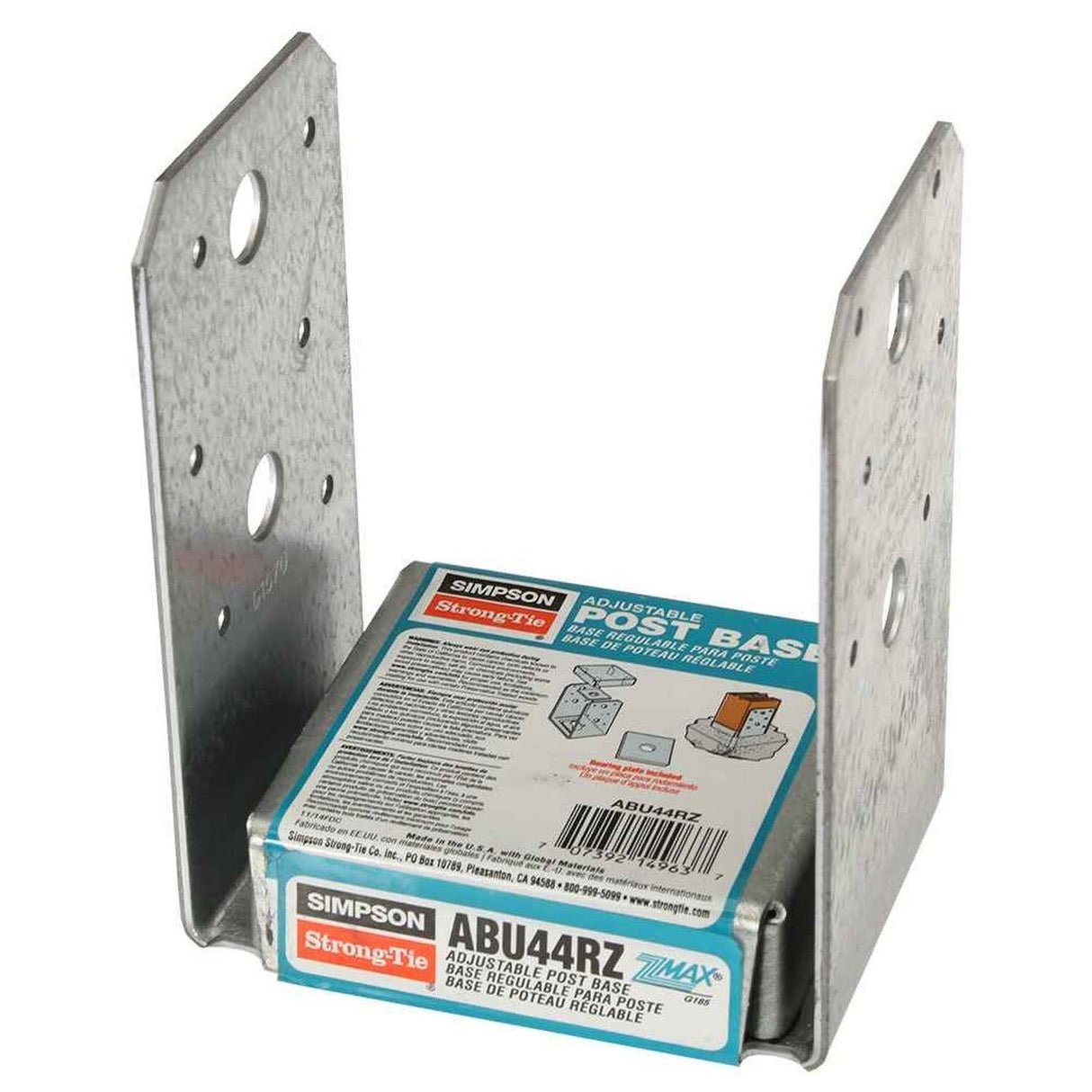 Simpson Strong-Tie ABU44RZ Adjustable Post Base for Rough Cut 4x4 Lumber - 2