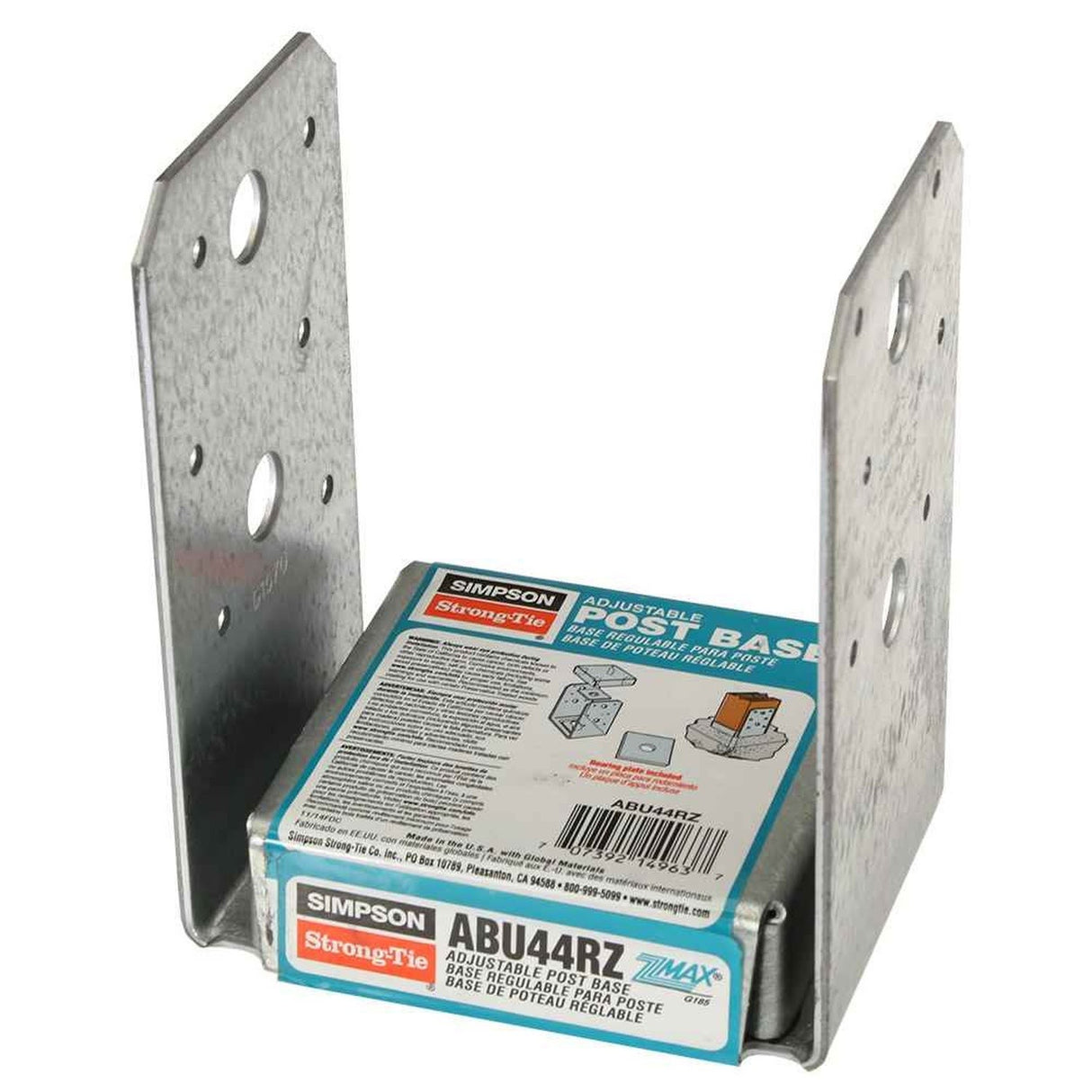 Simpson Strong-Tie ABU44RZ Adjustable Post Base for Rough Cut 4x4 Lumber - 2