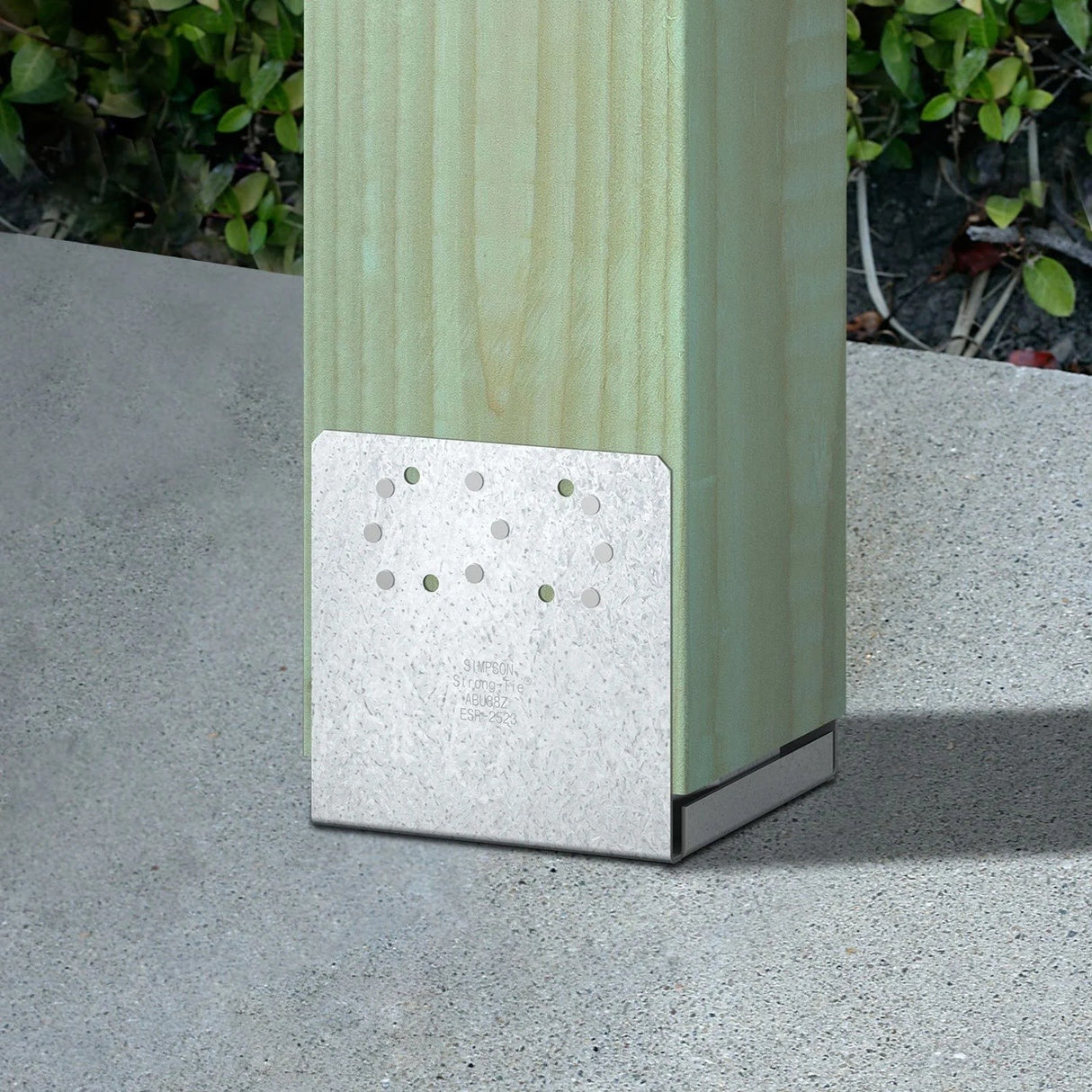 Simpson Strong-Tie ABU88Z (8" x 8") ABU Adjustable Post Base with Uplift - ZMAX Finish - 4