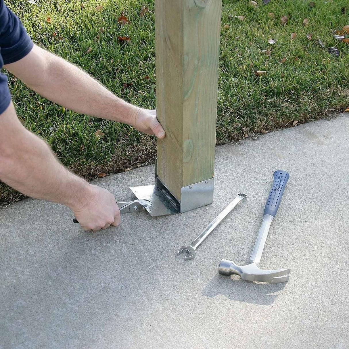 Simpson Strong-Tie ABW44RZ (4" x 4") ABU Adjustable Post Base for Rough Lumber with ZMAX Coating - 3