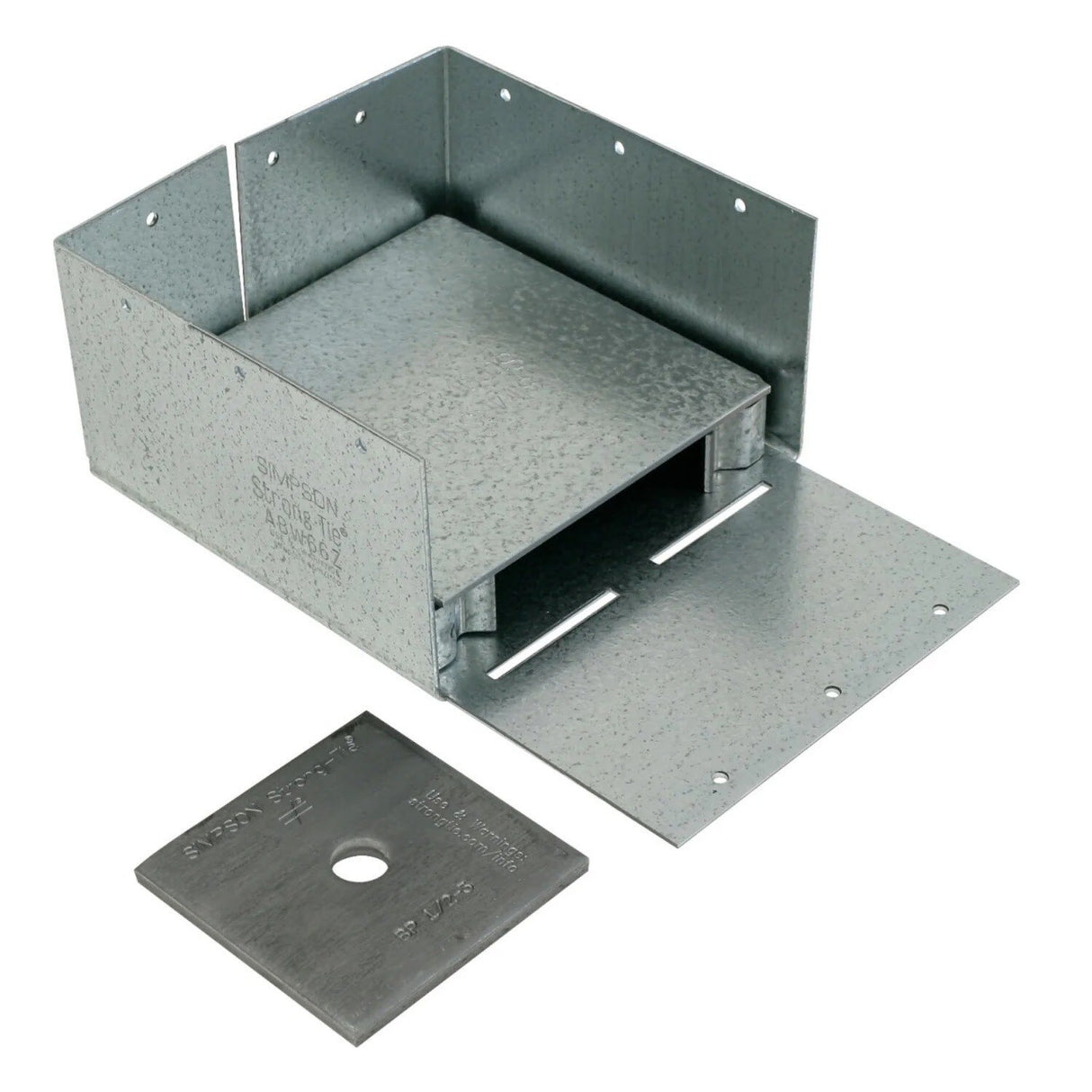 Simpson Strong-Tie ABW66Z (6" x 6") ABU Adjustable Post Base with Uplift - ZMAX Finish