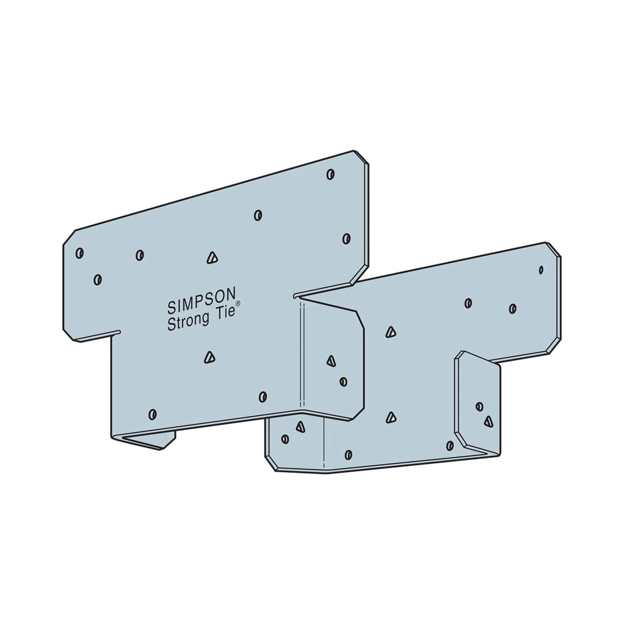 Simpson Strong-Tie AC6Z (5-1/2" x 8-1/2") 18ga AC ZMAX Adjustable Post Cap - 3