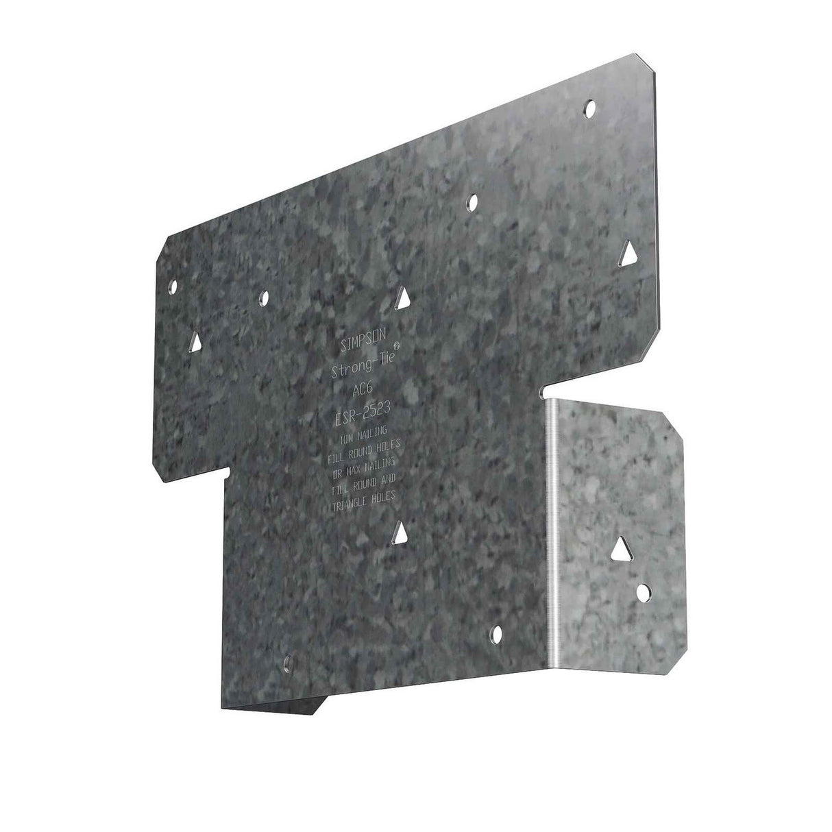 Simpson Strong-Tie AC6 (5-1/2" x 8-1/2") 18ga AC Galvanized Adjustable Post Cap