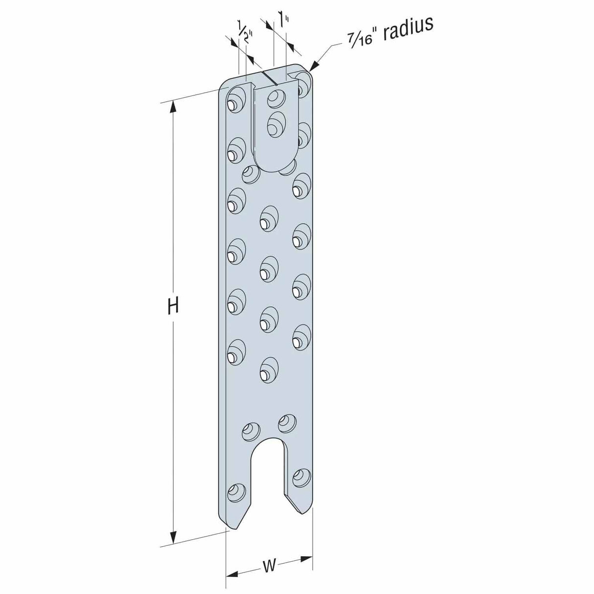 Simpson Strong-Tie ACBH3X15.37-R8 (3" x 15-3/8") Concealed Joist-to-Beam Hanger - Aluminum (8 Pack) - 2