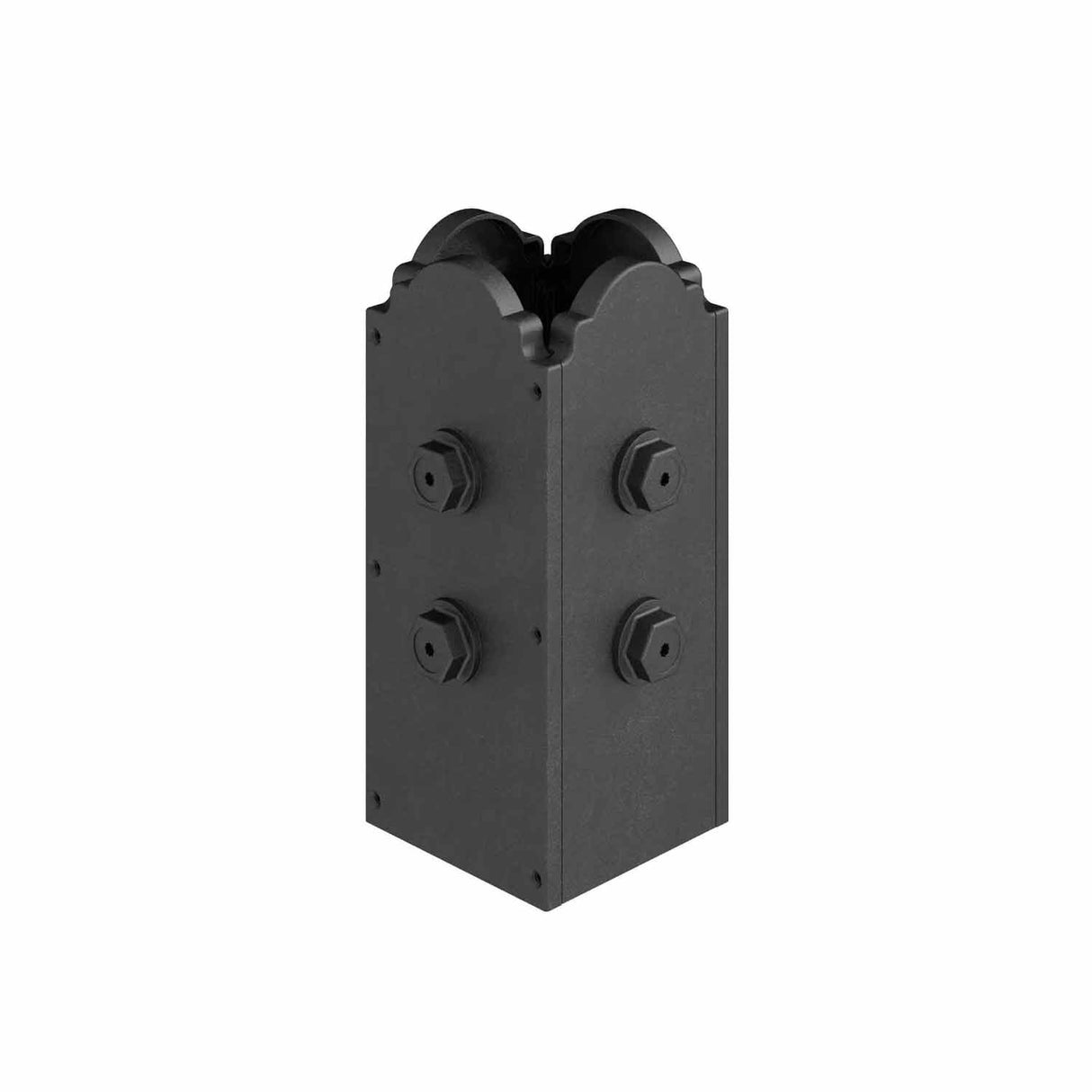 Simpson Strong-Tie APBDW44 (4" x 4") Decorative Post Base Cover - Black Composite Plastic