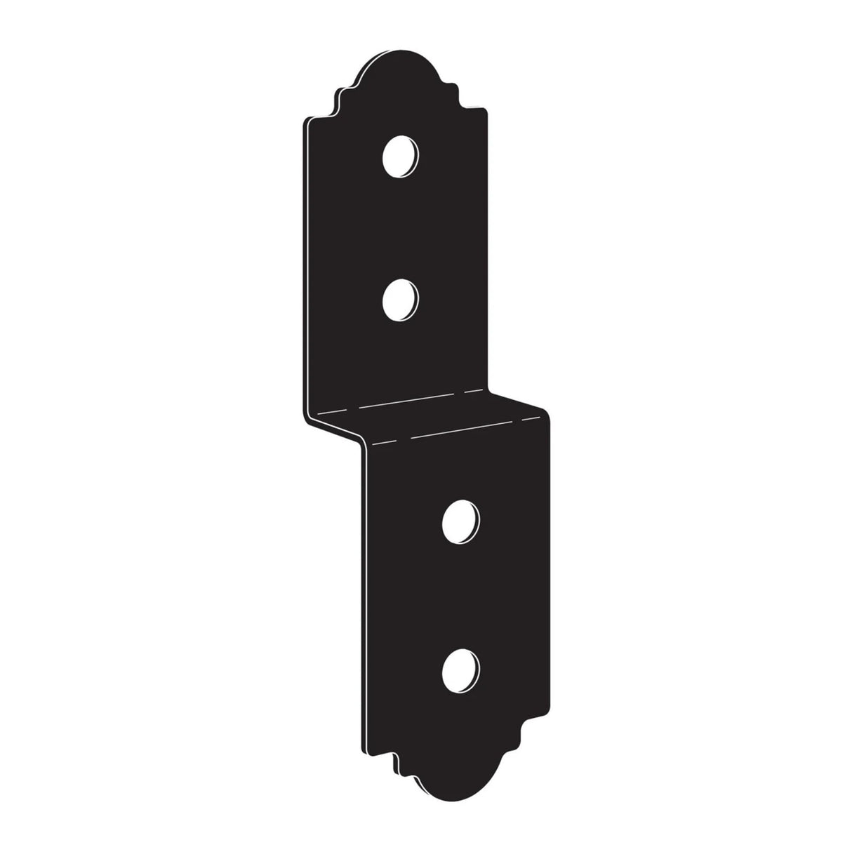 Simpson Strong-Tie APDJT2-4 (3" x 10") 12ga Deck Joist Tie - ZMAX/Black Powder Coated