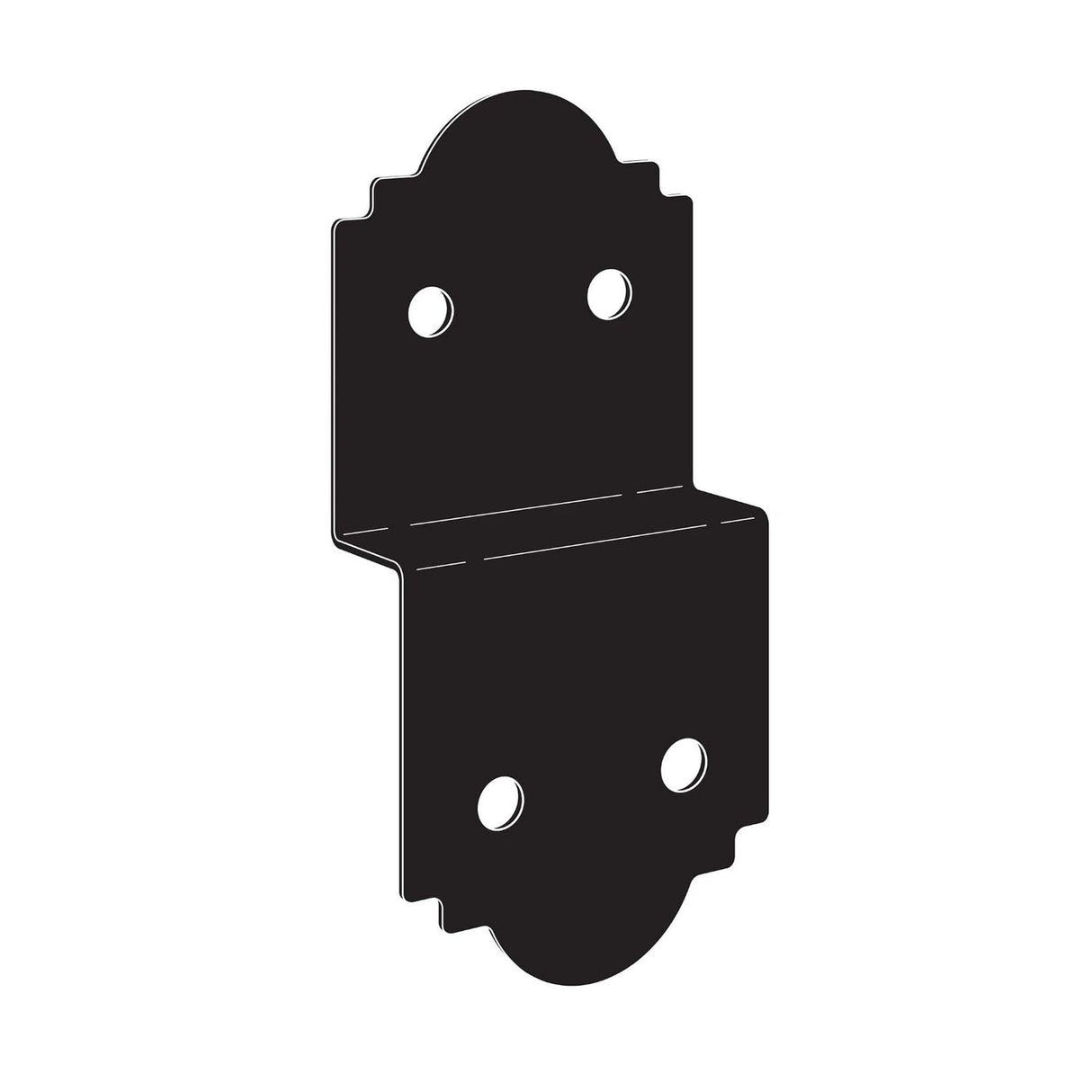 Simpson Strong-Tie APDJT2R-6 (5" x9-1/2") 12ga Deck Joist Tie - ZMAX/Black Powder Coated