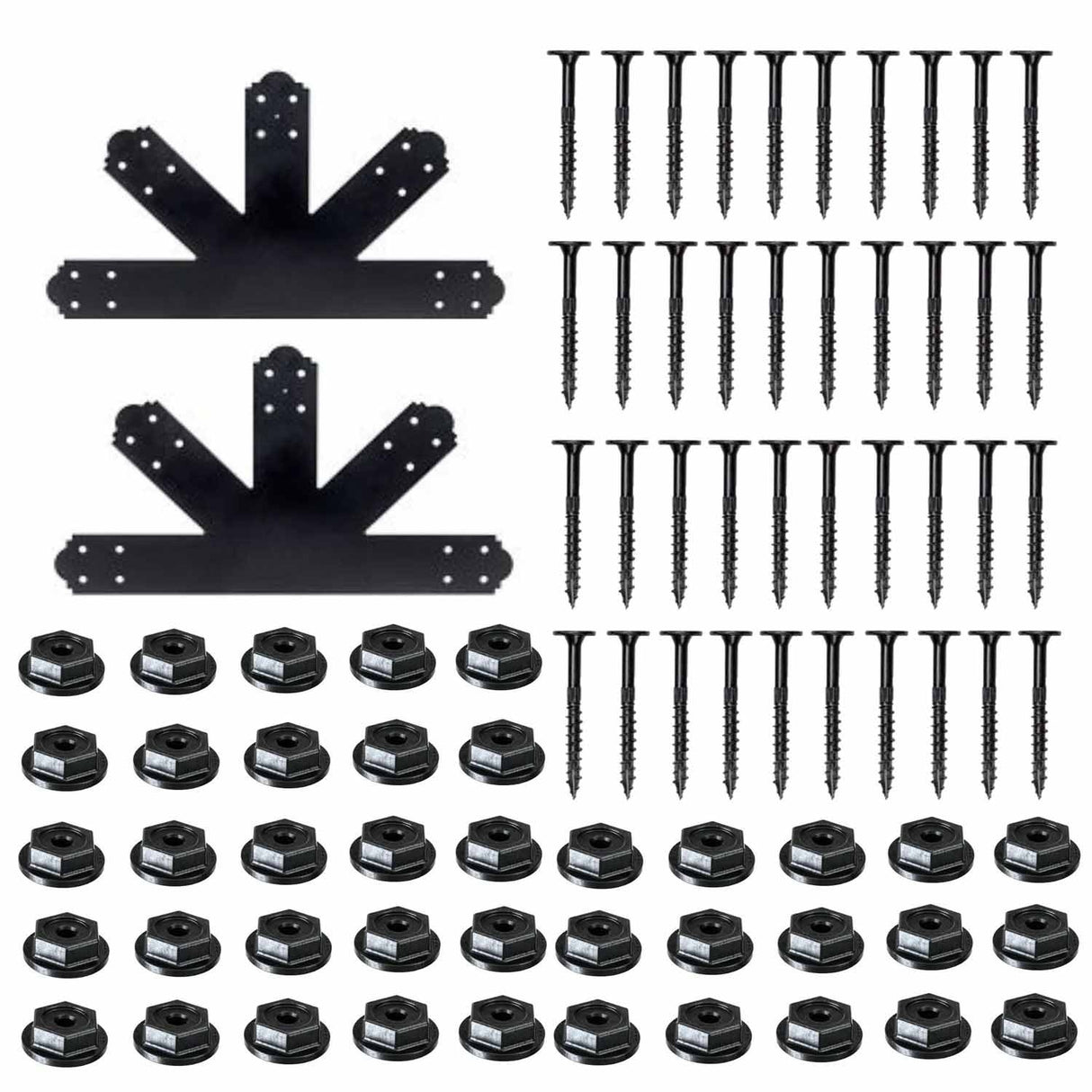 Simpson Strong-Tie APGP1212 (12:12 Pitch) Outdoor Accents Decorative Gable Plate - ZMAX/Black Powder Coated - 2