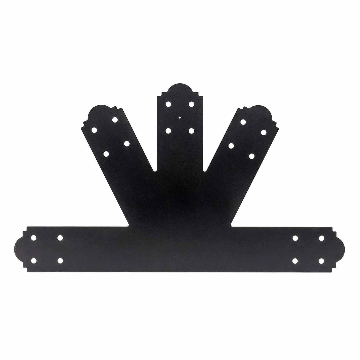 Simpson Strong-Tie APGP612 (6:12 Pitch) Outdoor Accents Decorative Gable Plate - ZMAX/Black Powder Coated