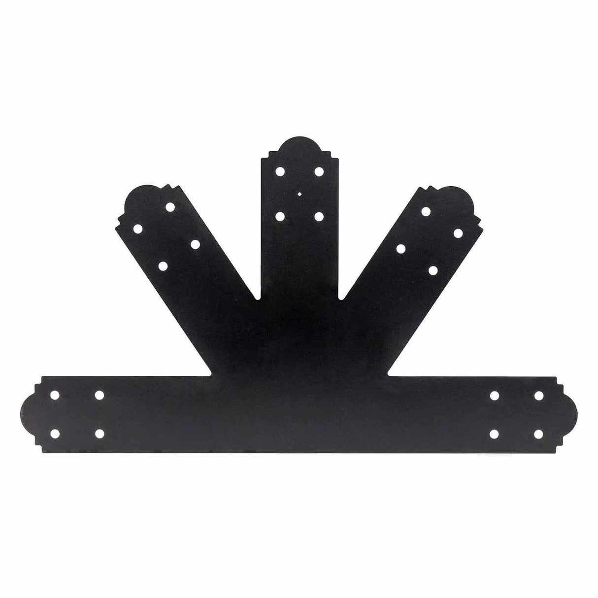 Simpson Strong-Tie APGP812 (8:12 Pitch) Outdoor Accents Decorative Gable Plate - ZMAX/Black Powder Coated