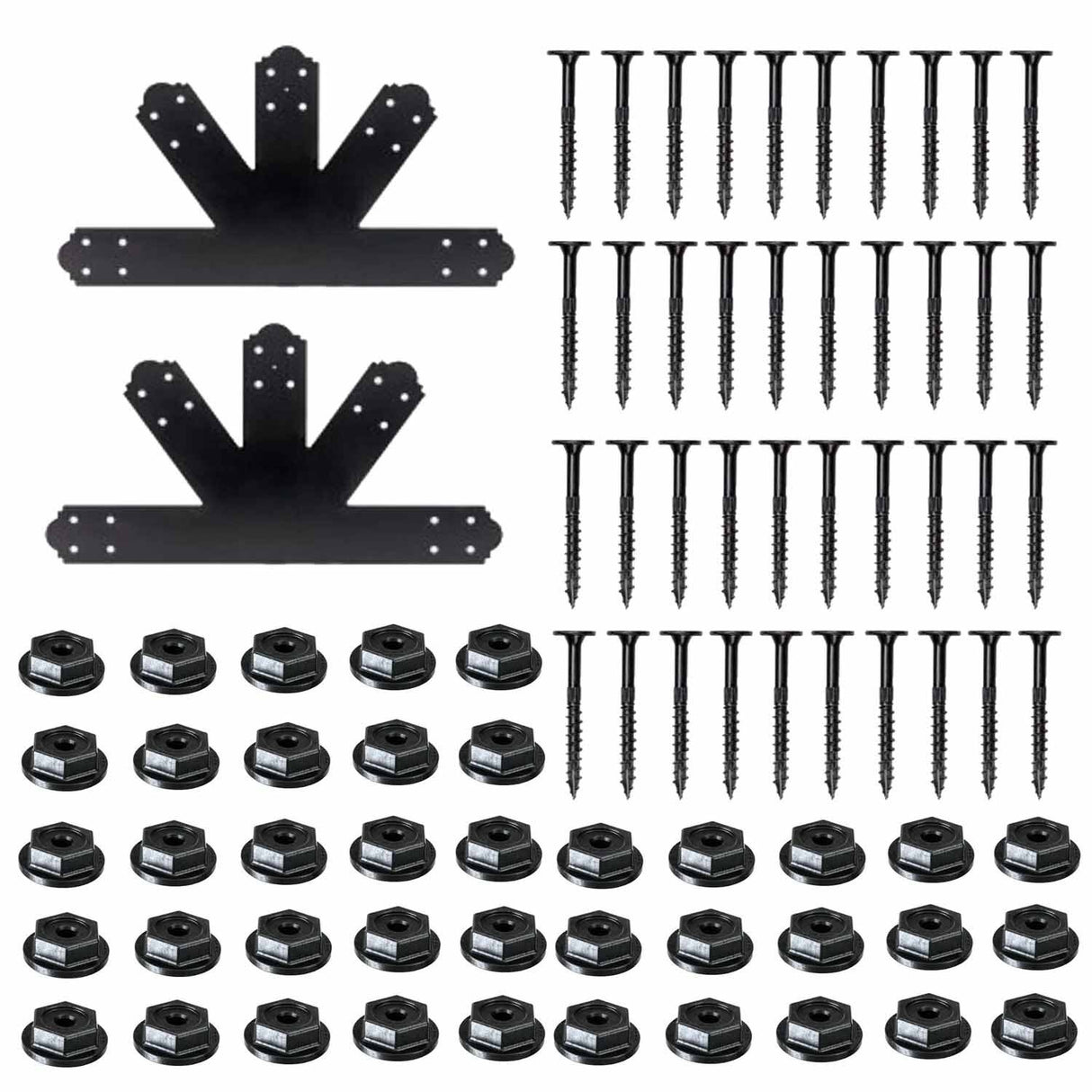 Simpson Strong-Tie APGP812 (8:12 Pitch) Outdoor Accents Decorative Gable Plate - ZMAX/Black Powder Coated - 2