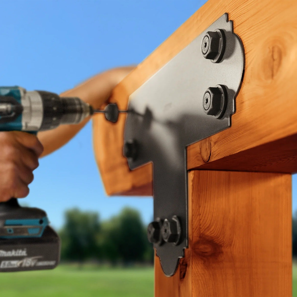 Simpson Strong-Tie APT6 Outdoor Accents Mission Collection T Strap for 6x6 - 5