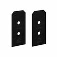 Simpson Strong-Tie APVB44DSP Avant Decorative Post Base Plates - Black Powder Coat (2 Pack)