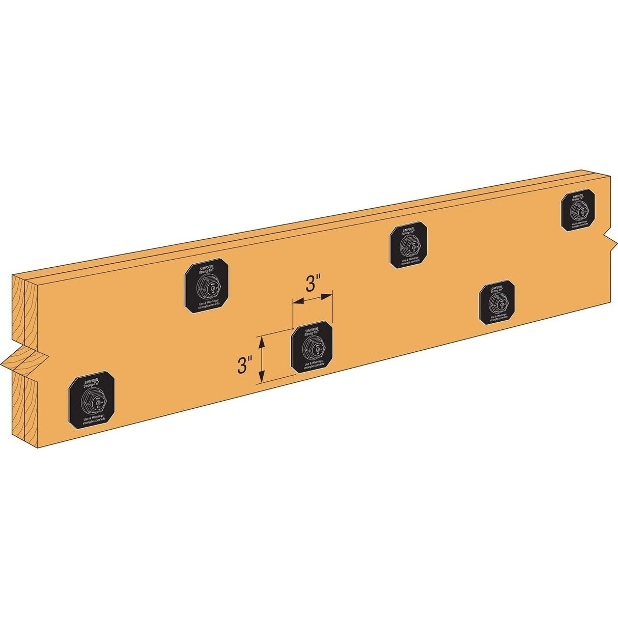 Simpson Strong-Tie APVDW56 Avant Decorative Washer - Black Powder-Coated Finish - 3