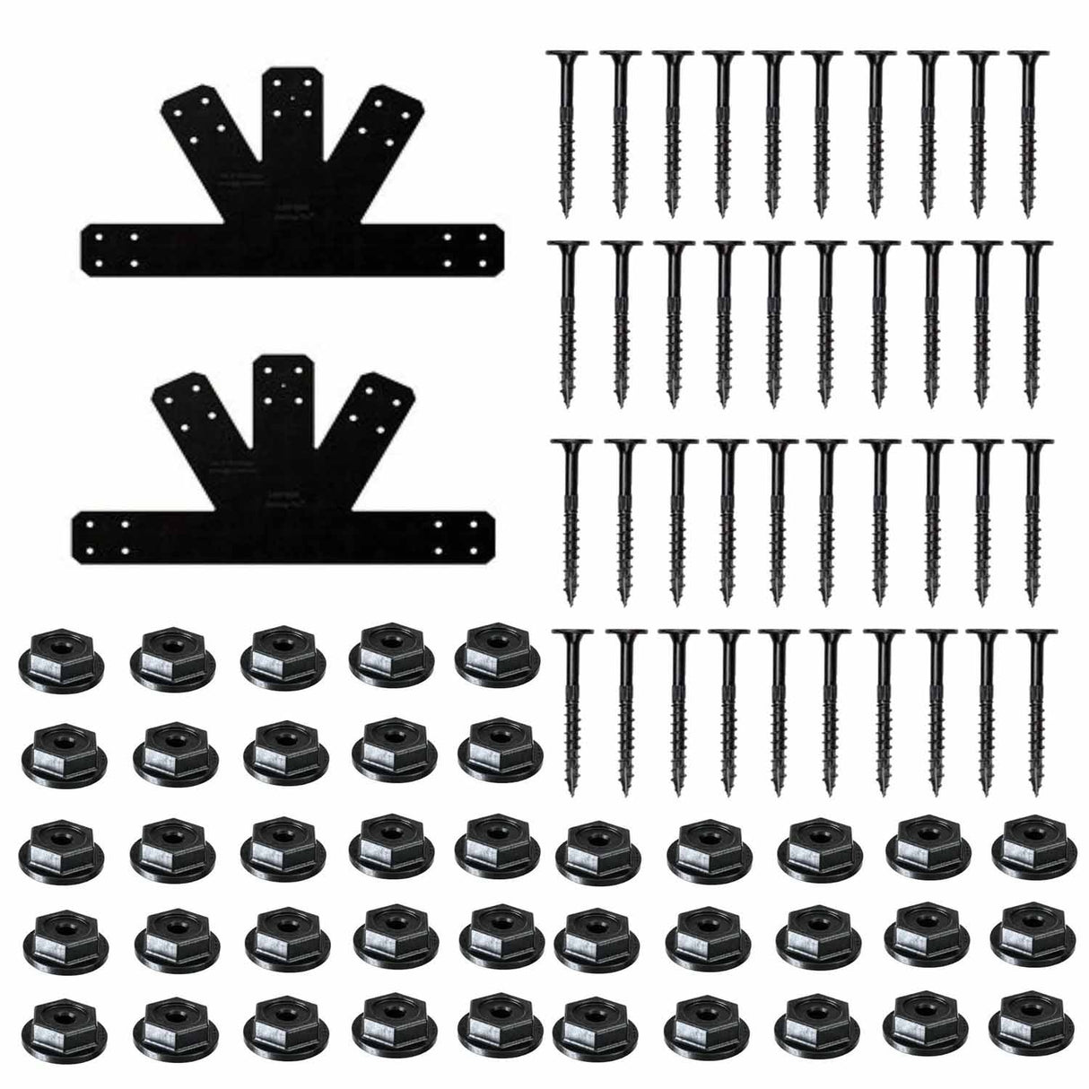 Simpson Strong-Tie APVGP612 (6:12 Pitch) Outdoor Accents Avant Collection Black Powder-Coated Gable Plate - 2