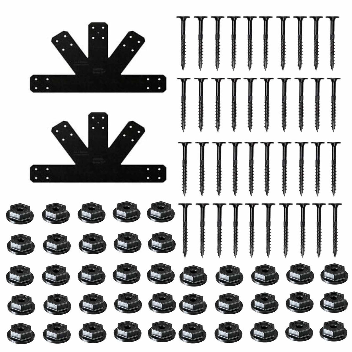 Simpson Strong-Tie APVGP812 (8:12 Pitch) Outdoor Accents Avant Collection Black Powder-Coated Gable Plate - 2