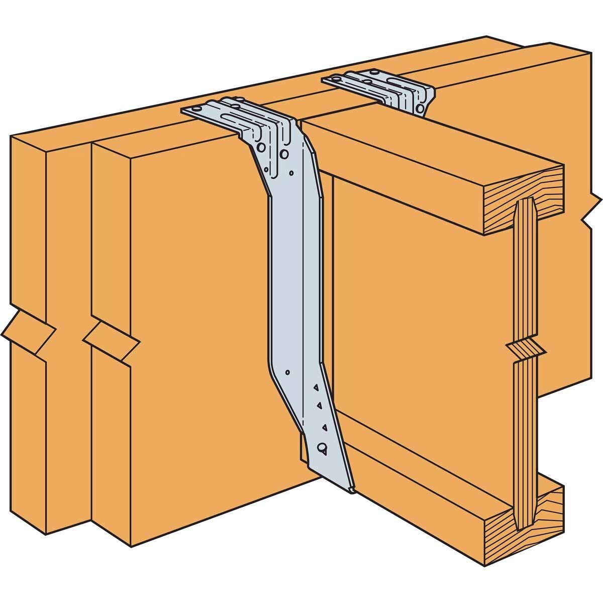 Simpson BA1.56/9.5 Strong-Tie Top-Flange Joist Hanger for 1-1/2" x 9-1/2" Engineered Wood - 5