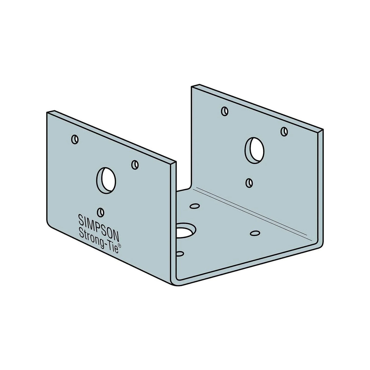Simpson Strong-Tie BC40Z (4x) 18 Gauge ZMAX Finish Post Base - 3
