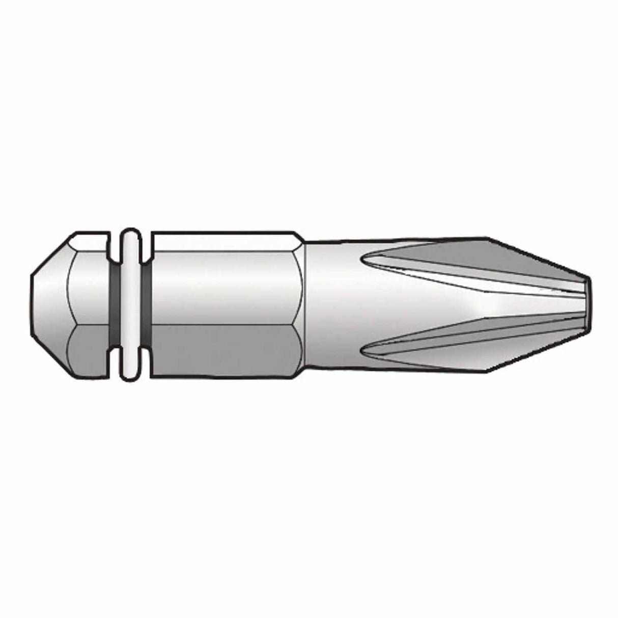 Simpson Strong-Tie BIT2P-RC10 Quik Drive (#2) Phillips-Drive Bit Replacement for Quik Drive Systems (10 Pack)