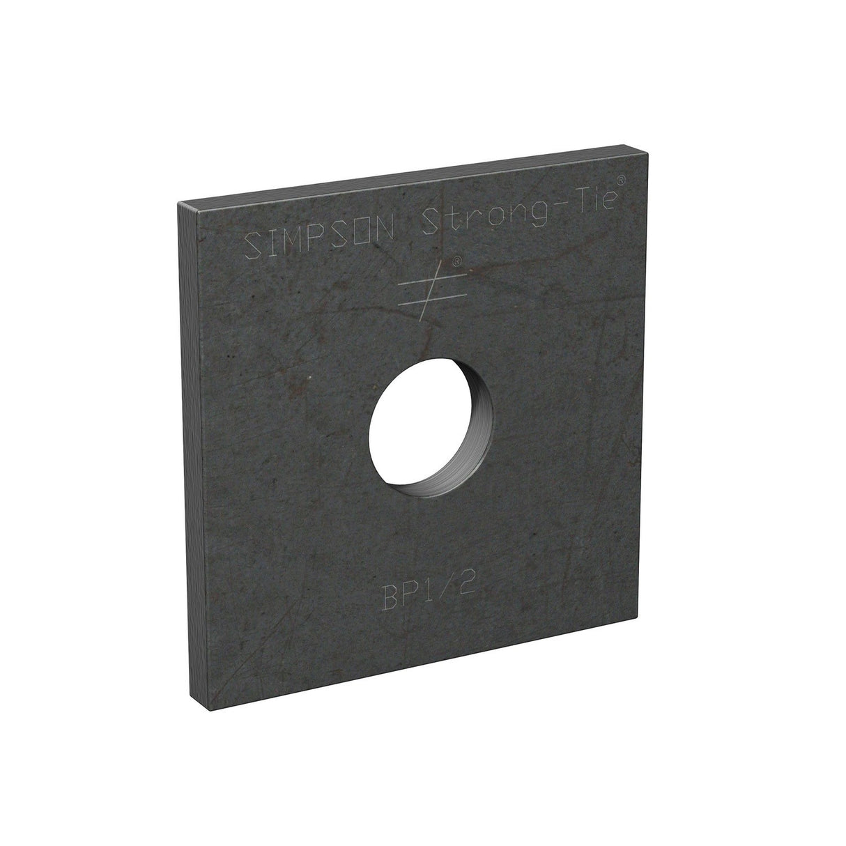 Simpson BP 1/2HDG Strong-Tie Hot-Dip Galvanized Bearing Plate with 1/2" Bolt Dia.