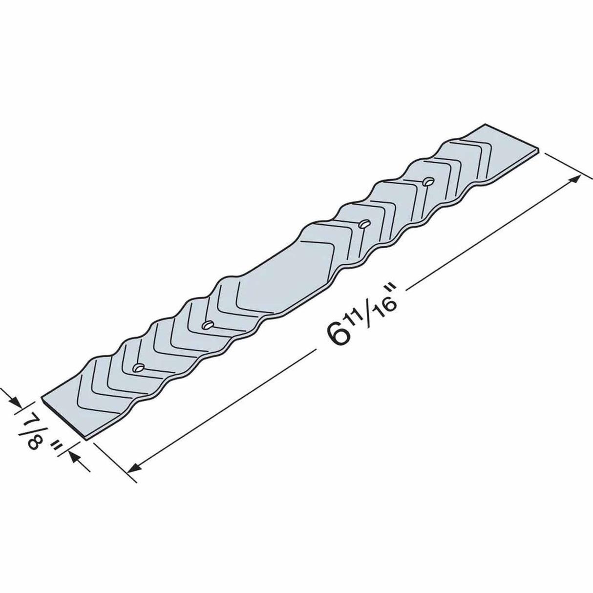Simpson Strong-Tie BT-R100 (22-Gauge) Galvanized Brick Tie for Masonry Veneer Connection (100 Pack) - 2