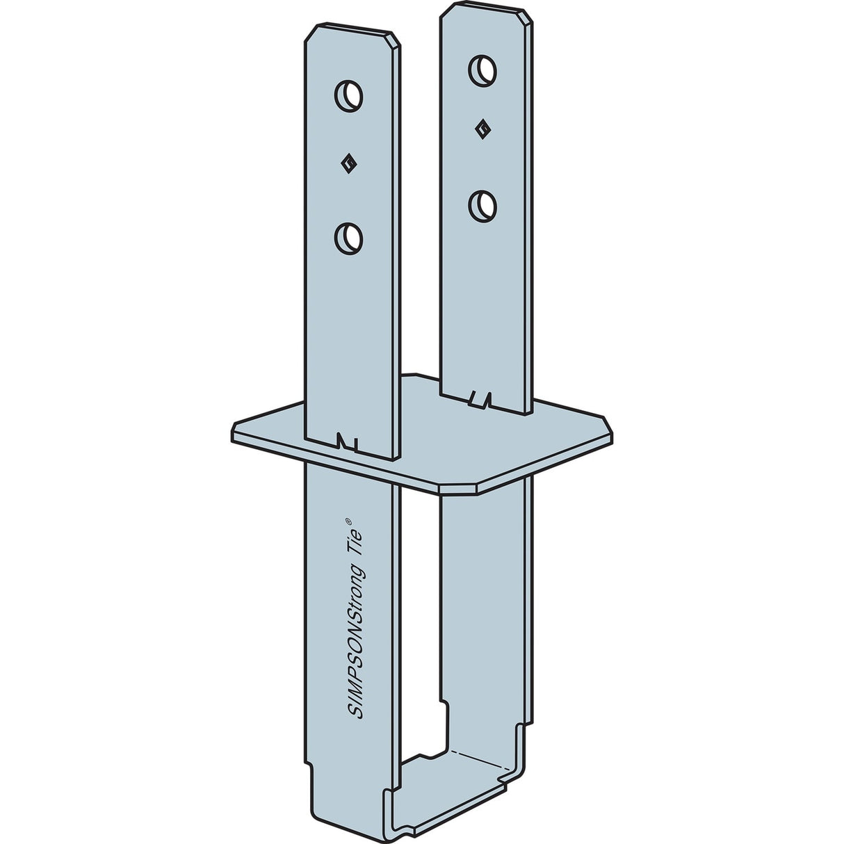 Simpson Strong-Tie CB46W (4" x 6") Column Base for Heavy Duty Column Loads - 4