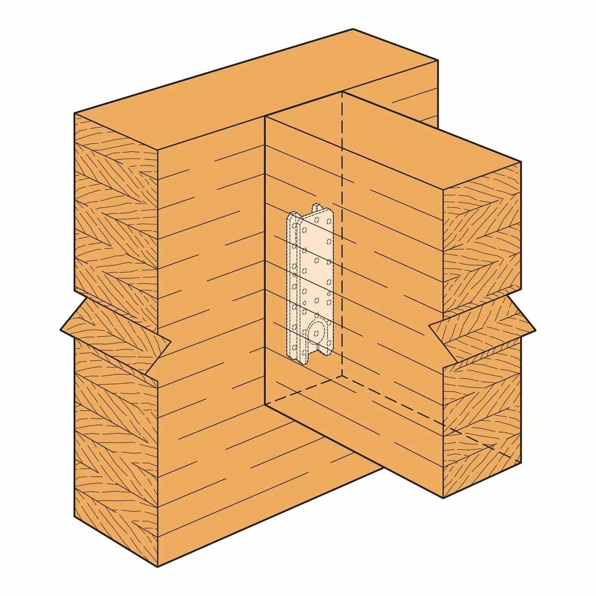 Simpson Strong-Tie CBH2.37X5.5H-KT (2-3/8" x 5-1/2") Concealed Glulam Beam Hanger Hot-Dip Galvanized - 4