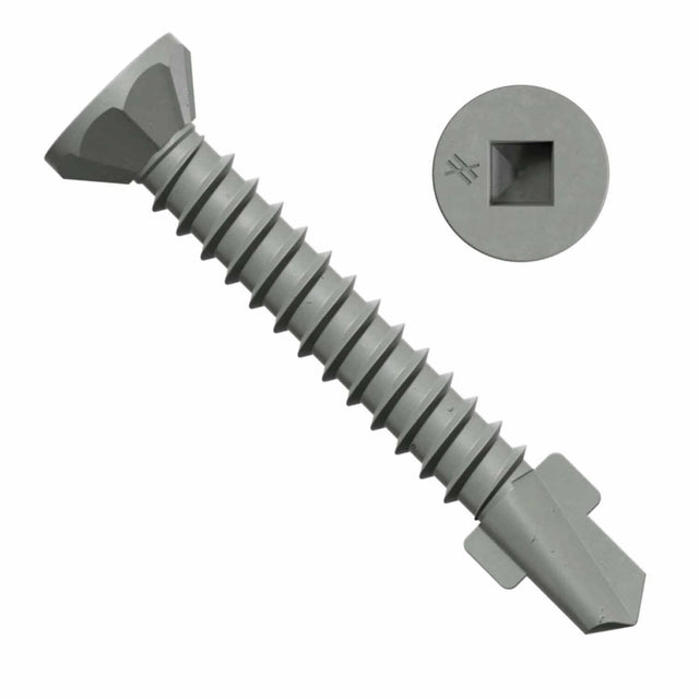 Simpson Strong-Tie CBSDQ106-5K (#8 x 1-1/16") Sheathing-to-CFS Screw Ribbed Flat Head with Quik Guard Coating (5000 Pack)