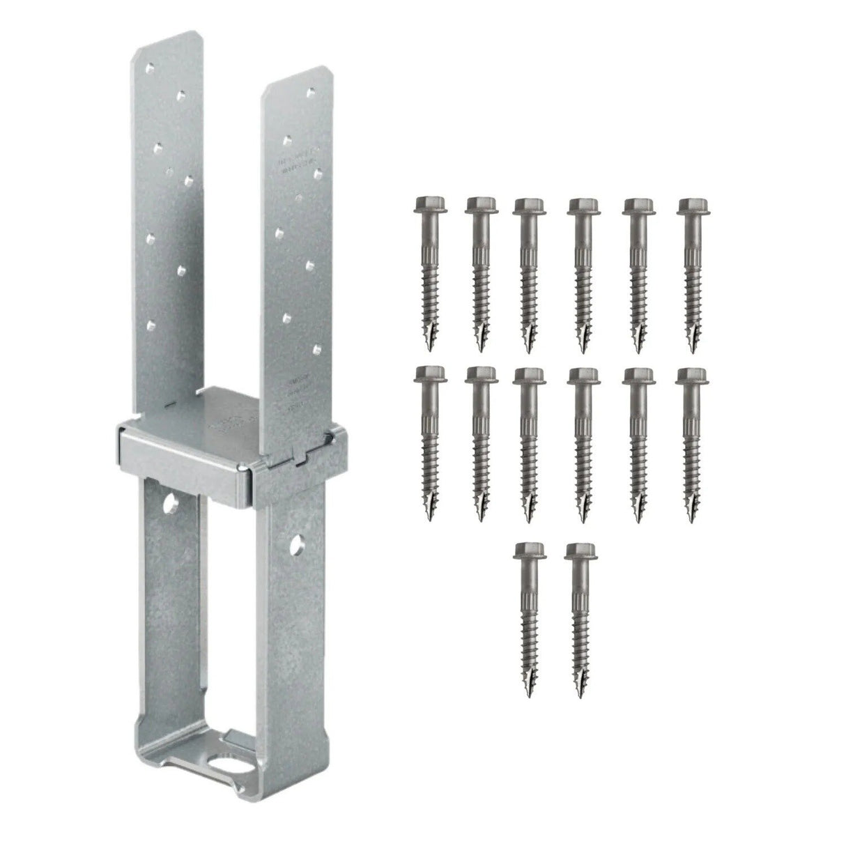 Simpson Strong-Tie CBSTQ44Z-SDS2 (4" x 4") Quick-Install Column Base with SDS Screws for 4x4 Wood Posts - 2