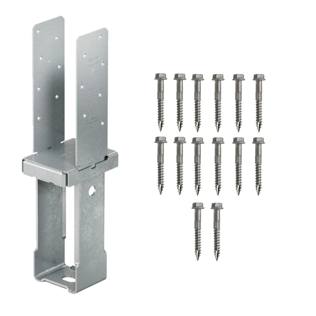 Simpson Strong-Tie CBSTQ46Z-SDS2 (8-11/16") Quick-Install Column Base with ZMAX Finish - 2