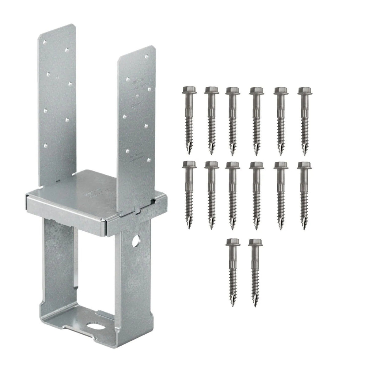 Simpson Strong-Tie CBSTQ66Z-SDS2 (8-3/4") Quick-Install Column Base w/ SDS Screws - ZMAX Finish - 2