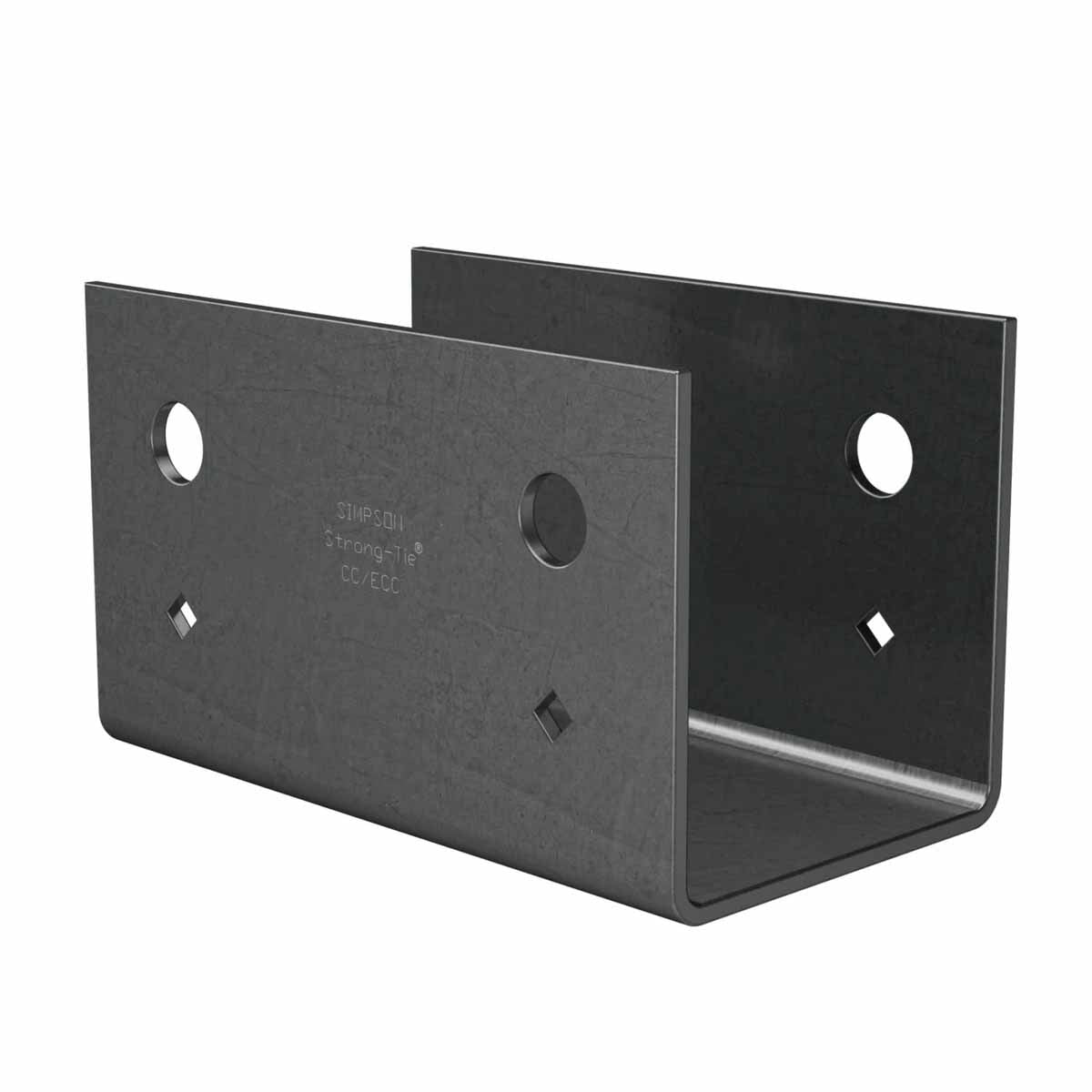 Simpson CCO4 Strong-Tie Column Cap for 4x Beam, 4" Height - Heavy-Duty Steel, Strapless Design - 2