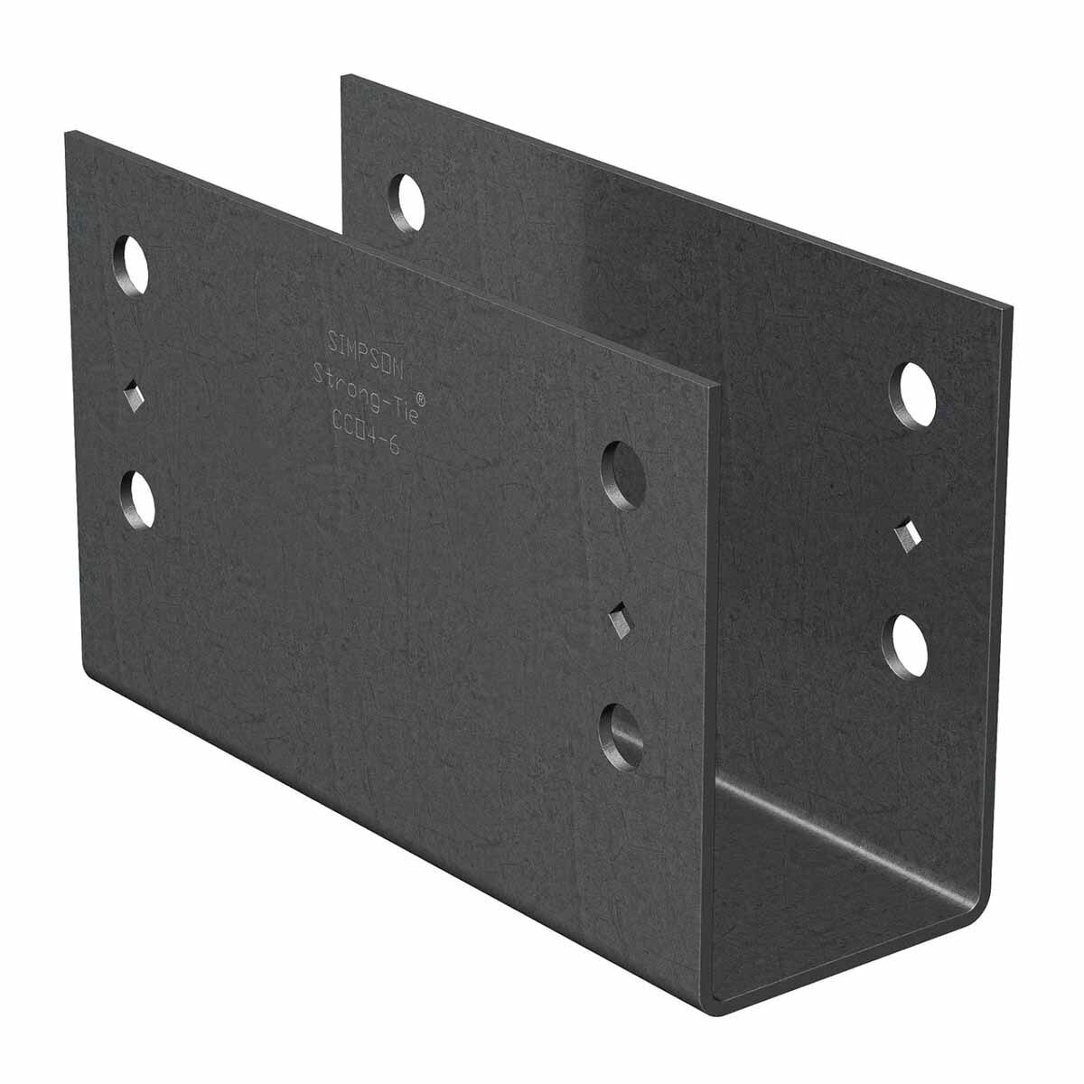 Simpson CCO6 Strong-Tie Heavy-Duty Column Cap for 6x Beam - Strapless Steel Connector for Structural Wood-to-Wood Connections