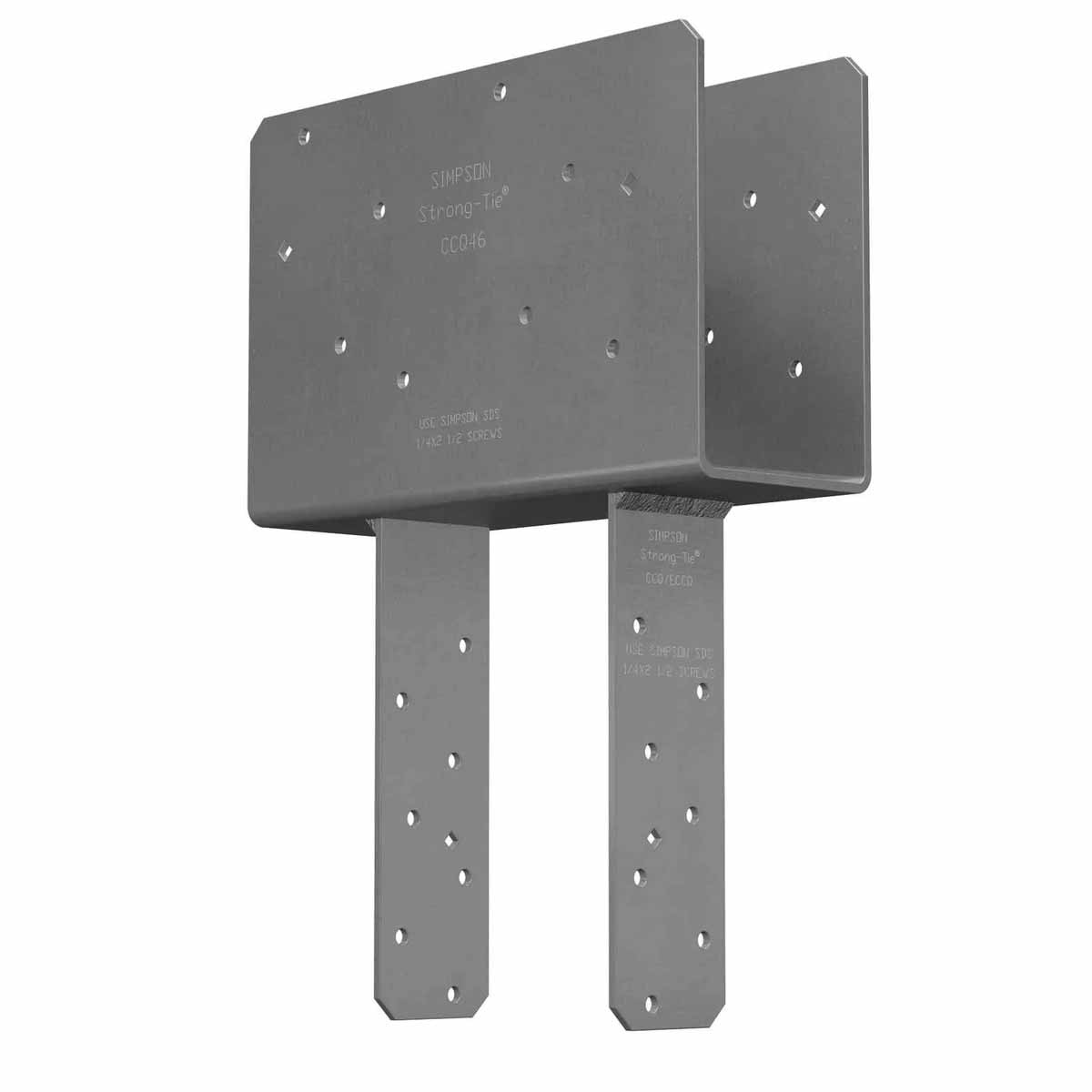 Simpson Strong-Tie CCQ46SS-SDS2.5 Stainless Steel Column Cap with SDS Screws for 4x Beam to 6x Post Connections