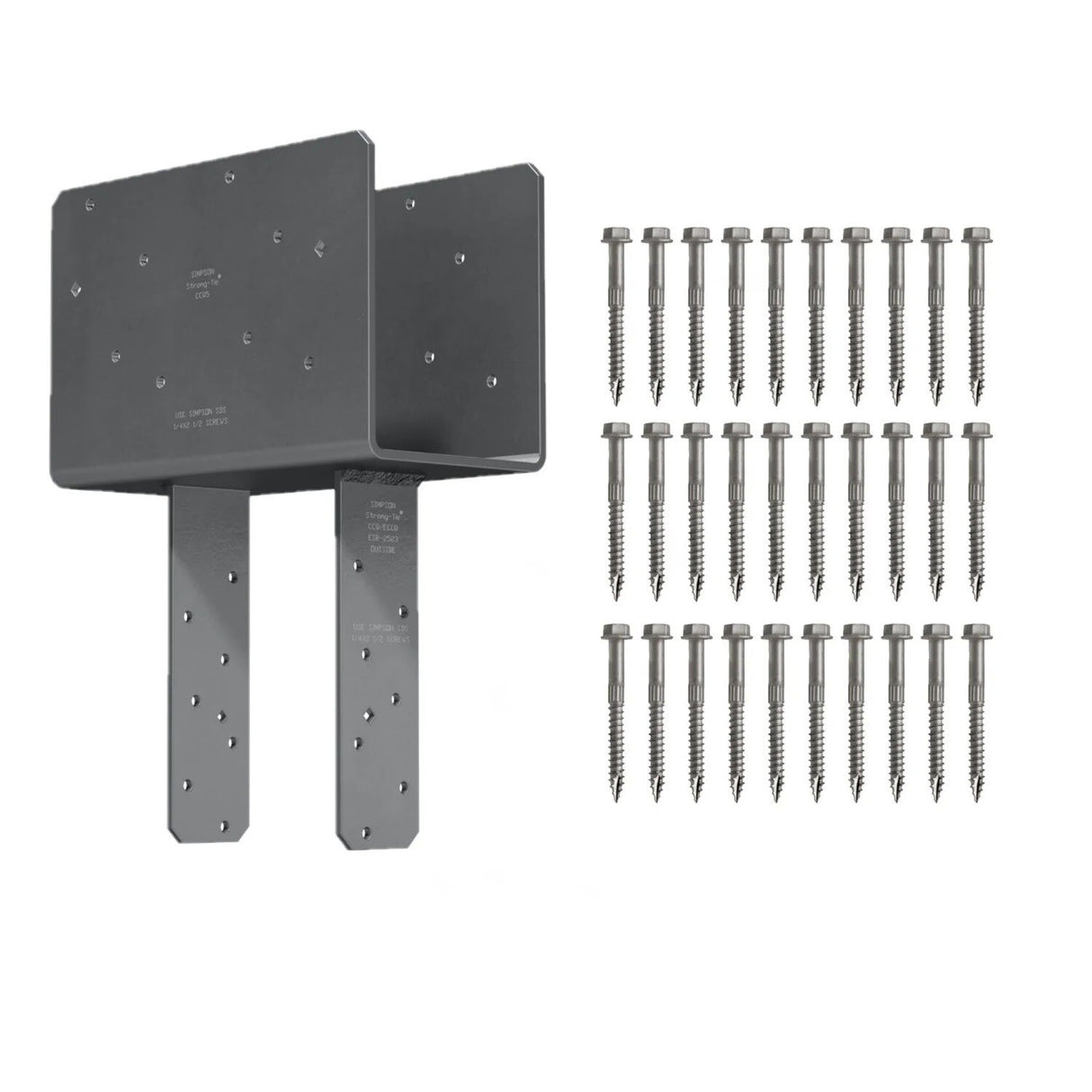 Simpson CCQ5-6SDS2.5 Strong-Tie Column Cap with SDS Screws for 5-1/8" Beam and 6x Post - 2