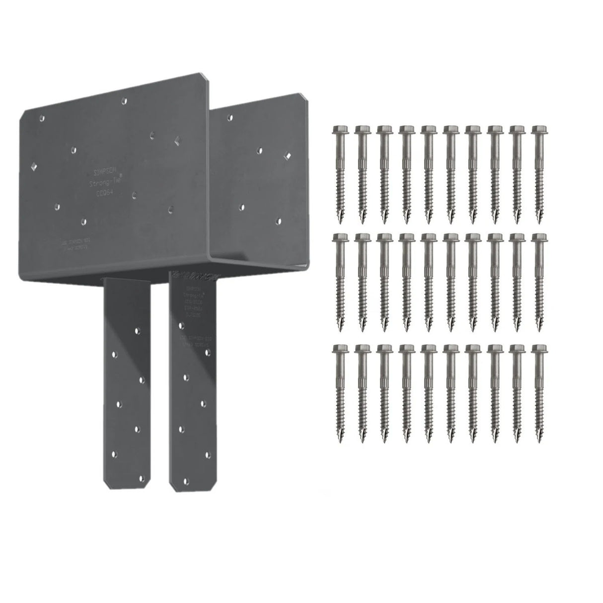 Simpson Strong-Tie CCQ66SDS2.5 (6x Beam, 6x Post) Column Cap with SDS Screws - 2