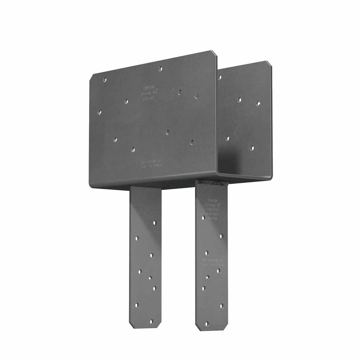 Simpson Strong-Tie CCQ84SDS2.5 Heavy-Duty Steel Column Cap with SDS Screws for 8x Beam to 4x Post Connection