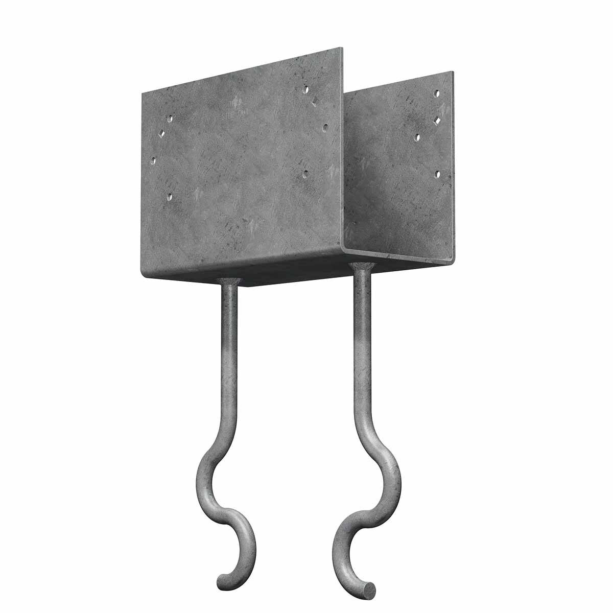 Simpson CCQM5.50-SDS Strong-Tie Column Cap for 5-1/2" Beam with SDS Screws - Secure Column-to-Beam Connection for Concrete Piers