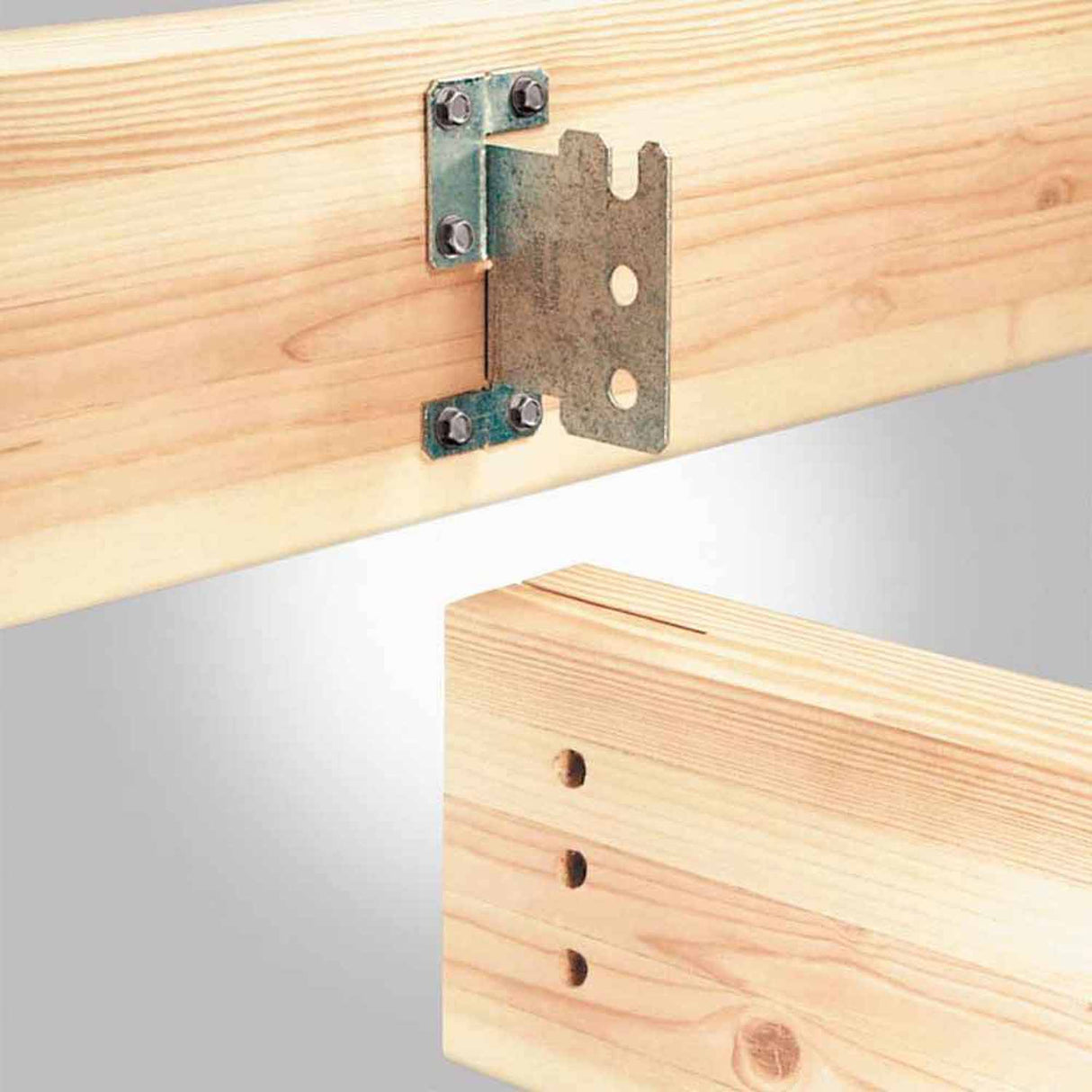 Simpson Strong-Tie CJT5ZS (12-Gauge) ZMAX Galvanized Concealed Joist Tie with Short Pins - 6