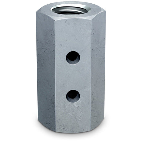 Simpson CNW1 1/4 Strong-Tie Coupler Nut with Witness Hole for Threaded Rod