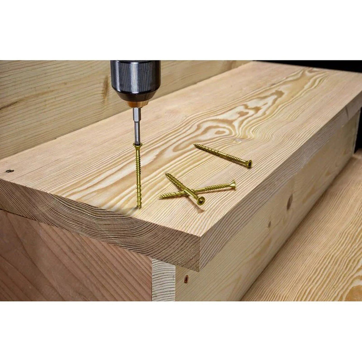 Simpson Strong-Tie CSVZ212MB Strong-Drive (#10 x 2-1/2") CSV Construction Screw Flat Head Yellow Zinc (1750 Pack) - 4