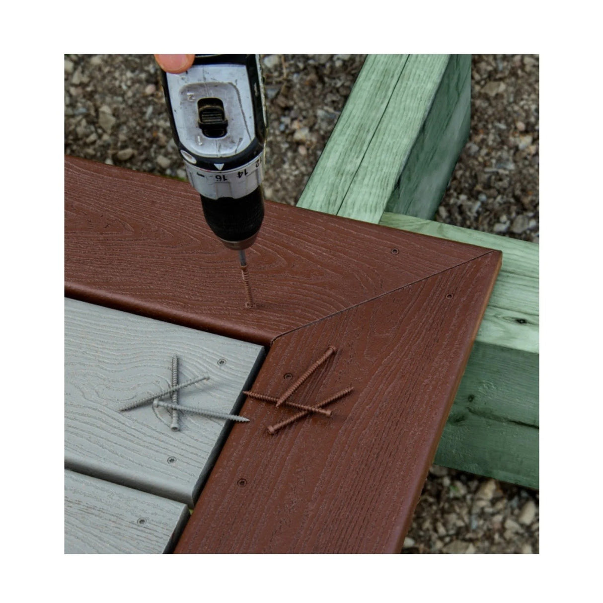 Simpson Strong-Tie DCU234MB305GR04 Deck-Drive (#10 x 2-3/4") T20 DCU Stainless Steel Composite Screw, Gray 04 (1750 Pack) - 5