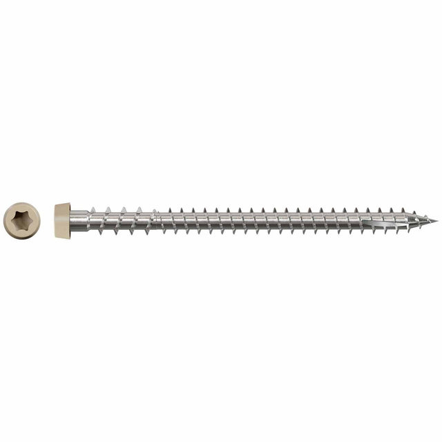 Simpson Strong-Tie DCU234S316TN02 Deck-Drive (#10 x 2-3/4") DCU SS Composite Screw, Type 316 - Tan 02 (1000 Pack)
