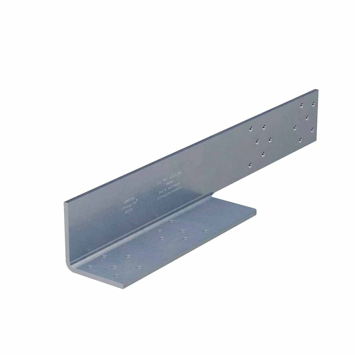 Simpson Strong-Tie DSC5L-SDS3HDG (21") Left-Skewed Drag-Strut Connector with Screws - Hot-Dip Galvanized