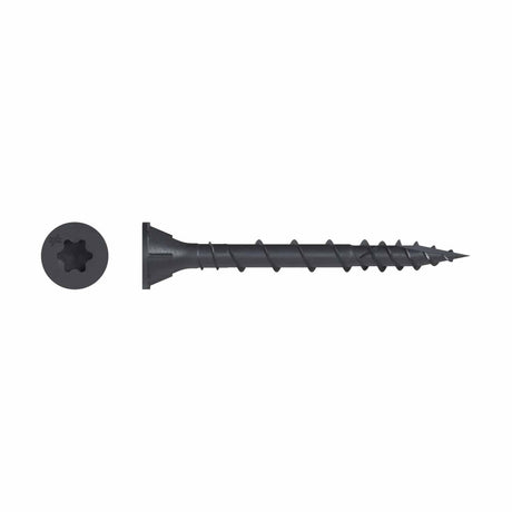 Simpson Strong-Tie DSVBK212R80 Deck-Drive (#10 x 2-1/2") DSV Wood Screw, Flat Head, Quik Guard Coating, Black (80 Pack)
