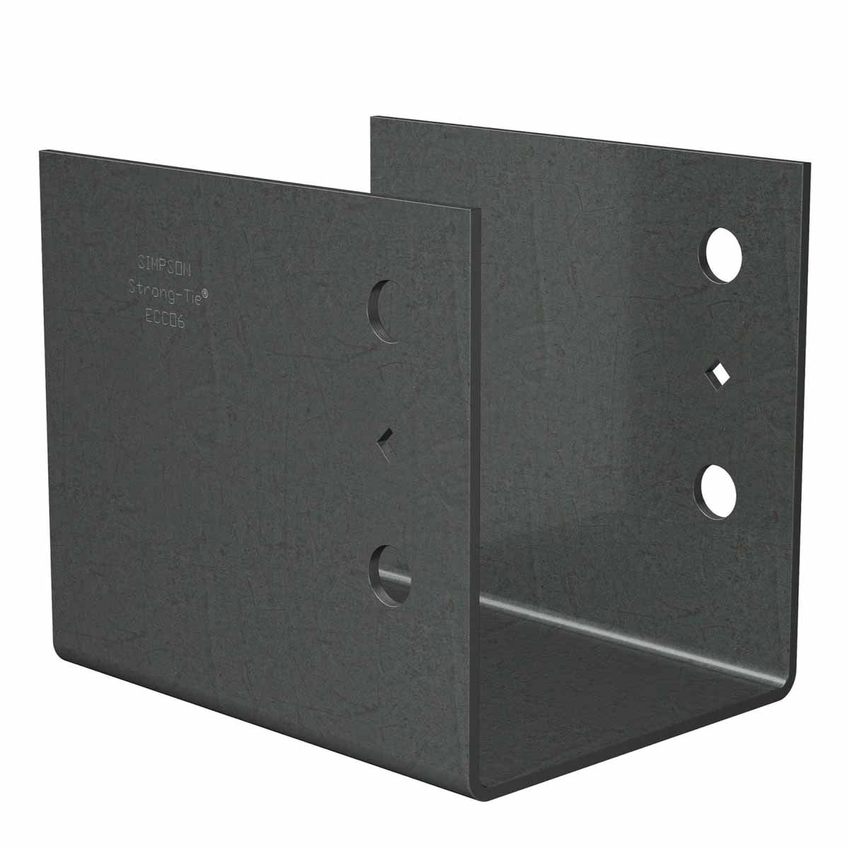 Simpson Strong-Tie ECCO6 End Column Cap for 6x Beams - Heavy-Duty Steel, Field Weldable